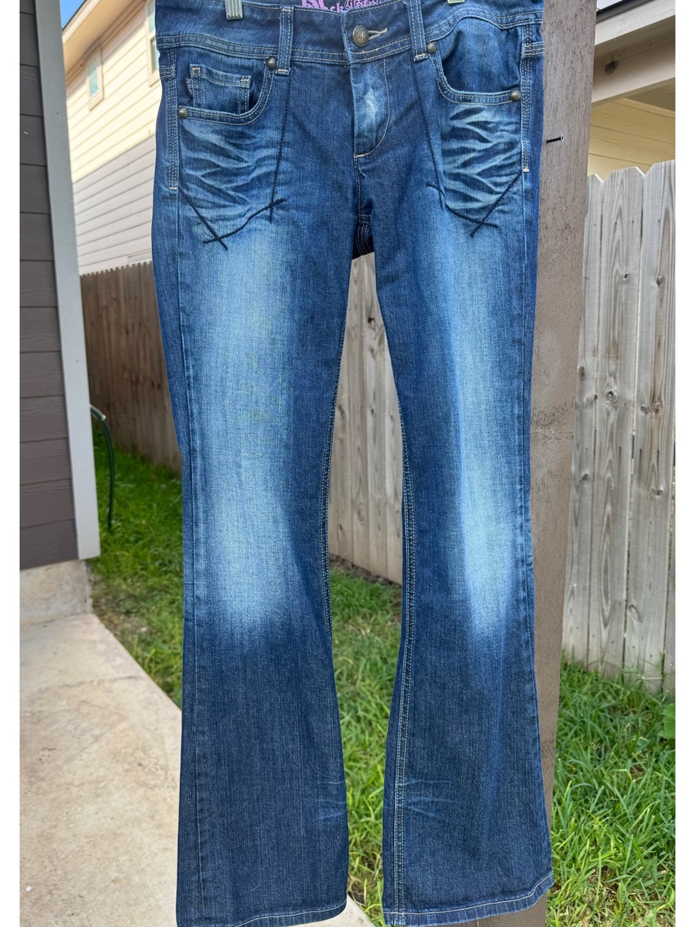 Rerock Express Y2K Women's Blue Boot Cut Jeans
